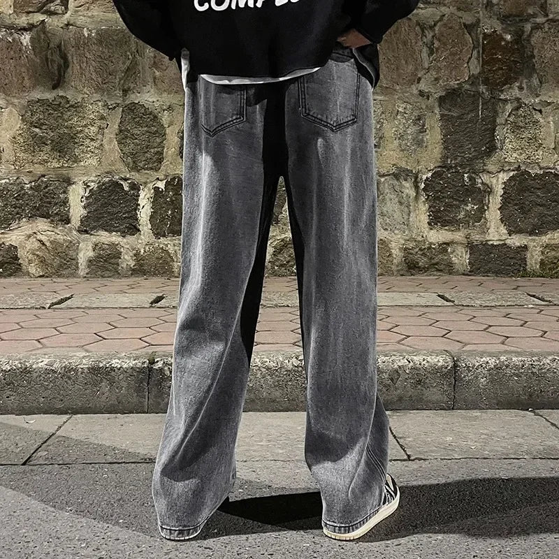 Straight-Leg High Street Pants